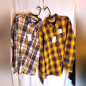 NEW! 2 FLANNEL SHIRTS KOHLS